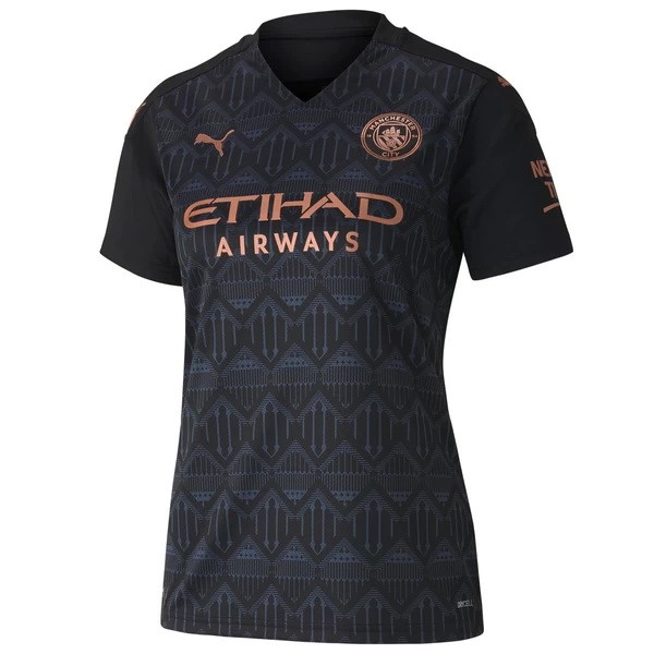 Maillot Football Manchester City Exterieur Femme 2020-21 Noir